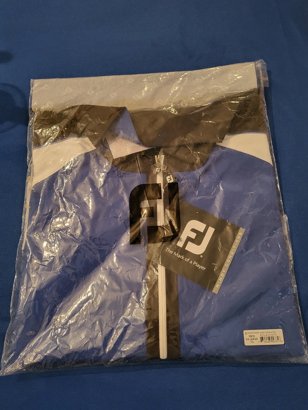 FootJoy Men’s Short Sleeve Blue Golf Windbreaker Jacket